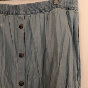 Joe Fresh Denim Button Up Midi Skirt